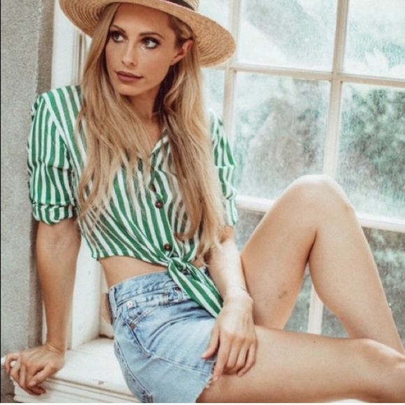 Faithfull the Brand Beau Rivage Zeus Stripe Top - Picture 2 of 8